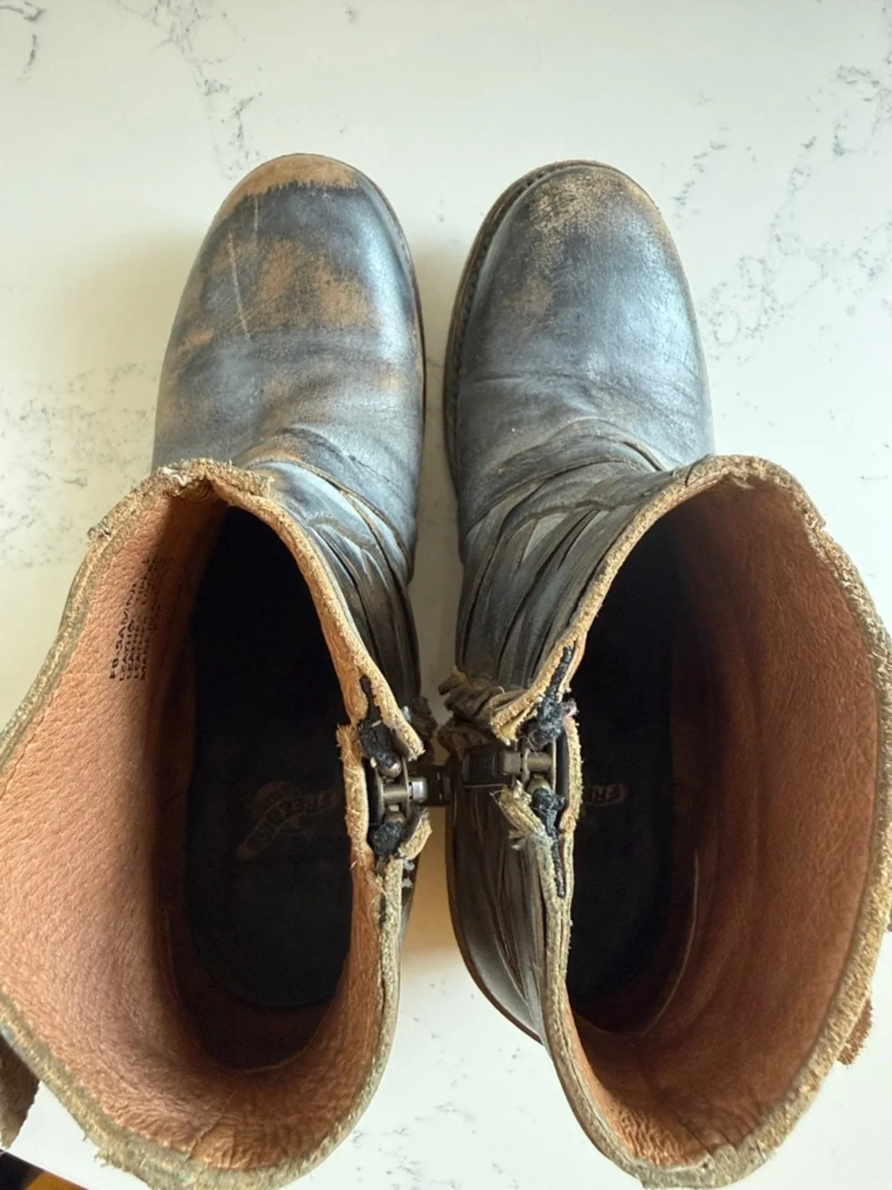 Freebird by Steven Sammi Ankle Booties Womens Size 7 Color Brown Distressed
